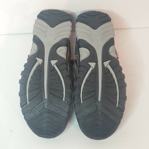 KingSize Men’s Street Sport Sand Sandals Size 15M Orange Black Hook and Loop - Picture 7 of 9